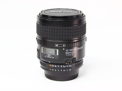Nikon AF 60mm f/2.8D Micro-Nikkor Lens F-Mount Camera Lens Tested & Working EUC