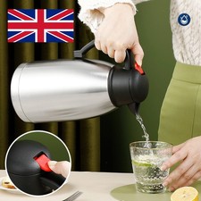 Large Stainless Steel Flask Hot Tea Drink Thermos Vacuum Bottle Handle