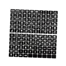 120PCS Switch Panel Sticker, Car Panel Decal, Waterproof Rocker Toggle Switch