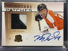 2009-10 Mike Richards Upper Deck The Cup Signature Patches Auto /75