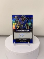 2024 Optic Perennial Contenders Zay Flowers #PC-ZFS Black Scope On Card Auto /75