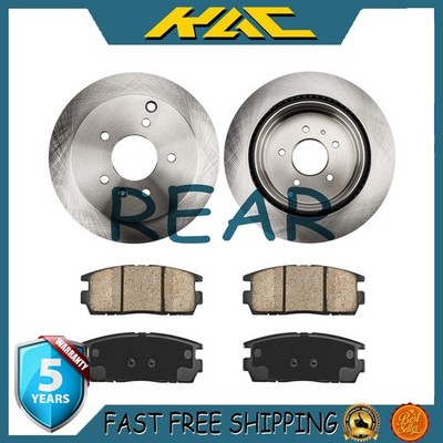 55147 1275 Rear Disc Rotors & Pads for Chevrolet Captiva Sport 2012 2013 2014