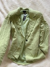 Prettylittlething Oversized Lime Green Blazer Size 10