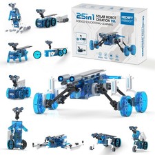 25-in-1 Solar Science Robot Kit, STEM Building Toy for Kids Ages 8 