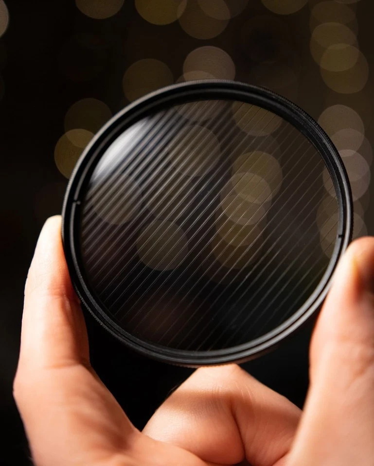 BLUE Streaks Effect Filter Circular lens Flare Filter for Canon Camera - Image 3 of 4