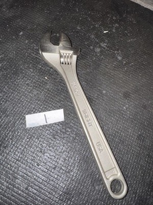 Wright Tools USA Nos 9AC10 10  Adjustable Wrench Satin Finish Sexy