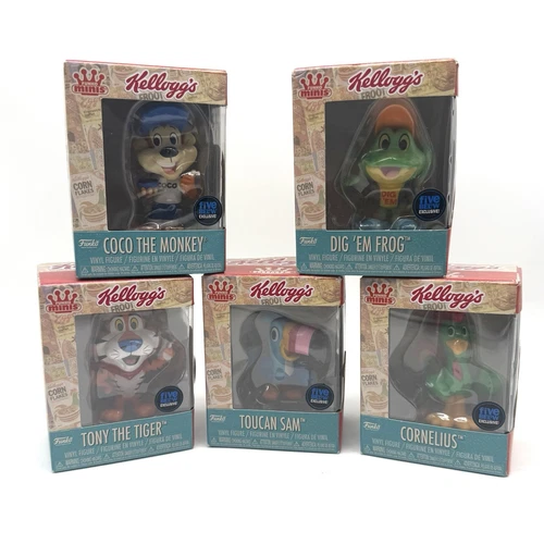 Funko Minis Kelloggs Cereal Figs Tony Tiger Toucan Sam Coco Cornelius Smacks Lot