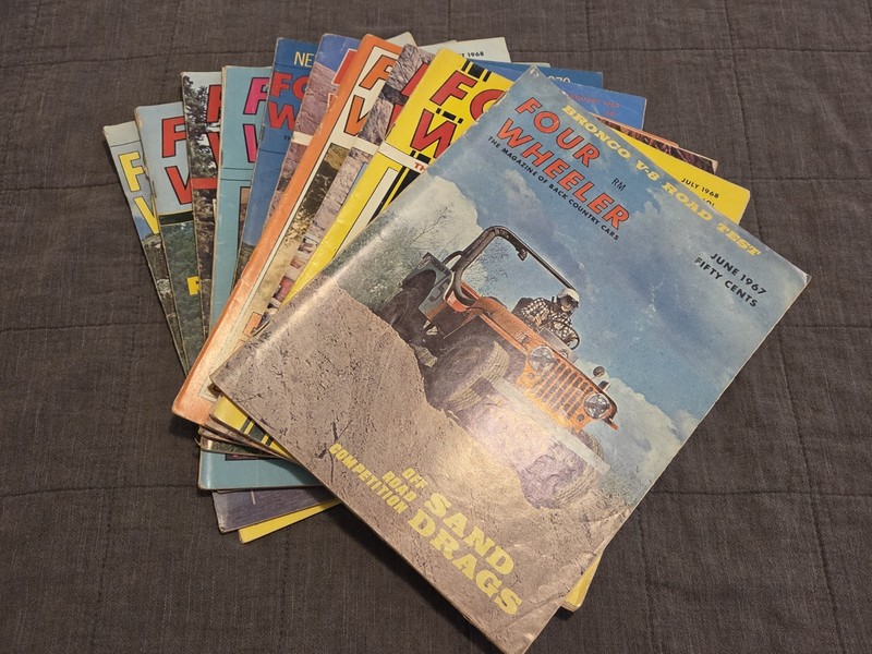 Lot Of 10 Vintage 4 Wheeler Magazines From 1967-1971