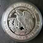 1991 14.58oz Silver Walking Liberty Round in a Capsule