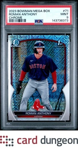 Roman Anthony 2023 Bowman Mega Box Chrome #71 Chrome - 143738373 PSA 9