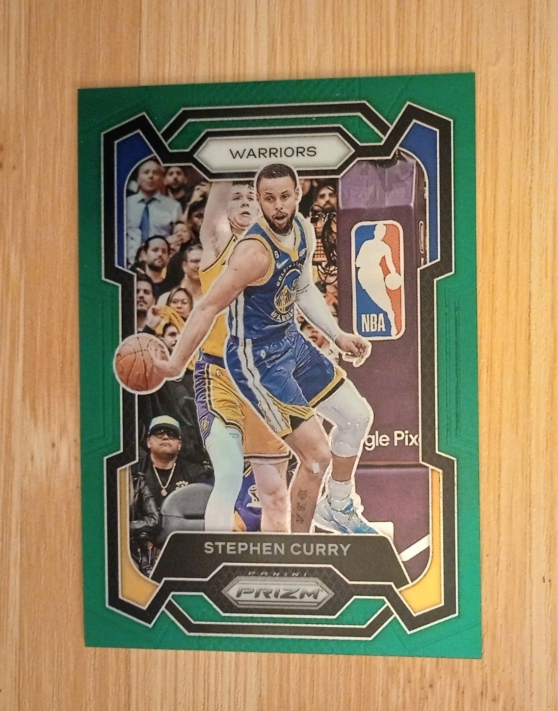 2023-24 Panini Prizm #119 Stephen Curry Green Prizm