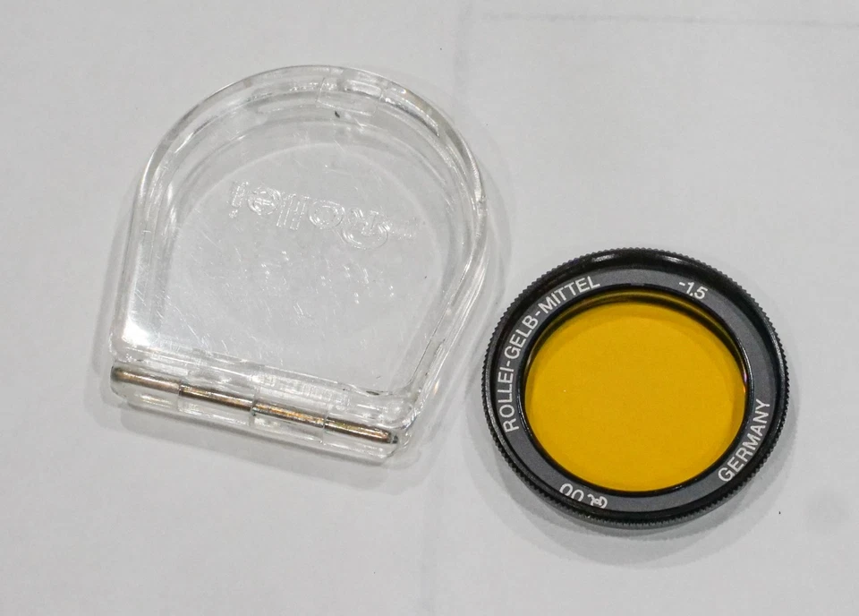 Filtro amarillo Rollei Bay 0 (Gelb Mittel -1,5), marcado “R00” - Hecho en Alemania Foto 4 de 4