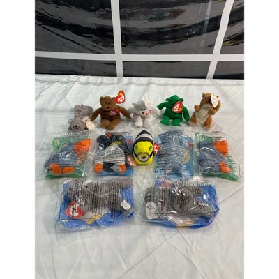 Lot of 12 Ty Beanie Babies Teenie Beanies McDonalds Sealed Vintage Plush Bears