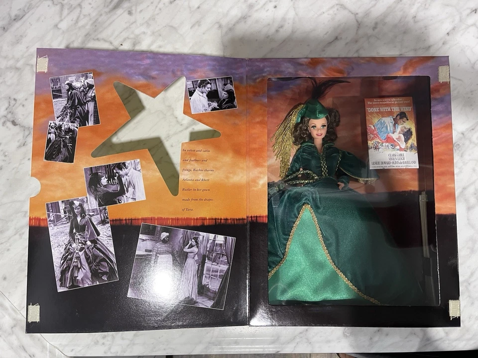 1994 Barbie As Scarlett O'Hara Hollywood Legends Collection #12045 MATTEL - NIB - Image 3 of 4