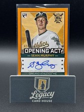 2020 Topps Big League #OAA-SM Sean Murphy Opening Act Autographs Orange #/99