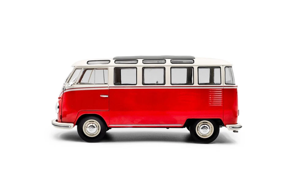 Volkswagen T1 Samba Red/White 1962 Solido 1:18 Nuovo S1813402 - Immagine 2 di 4