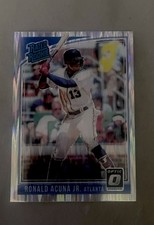 Panini 2018 Donruss Optic Rated Rookie Shock Prizm #63 Acuna Jr. Braves