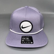 Nike Pro Structured Size S/M Purple Snapback Adjustable Dri Fit Golf Hat Cap New