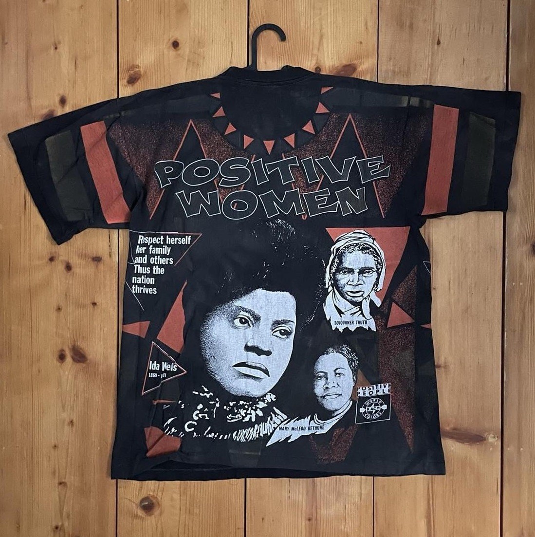 VTG Kacy World Colors Positive Women T-shirt single stitched oversized 90s