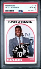 1989 HOOPS #138 DAVID ROBINSON PSA 10