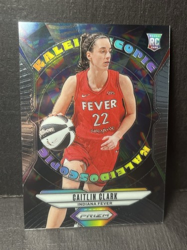Caitlin Clark [Blue Pulsar] #9 2024 Panini Prizm WNBA Kaleidoscopic card