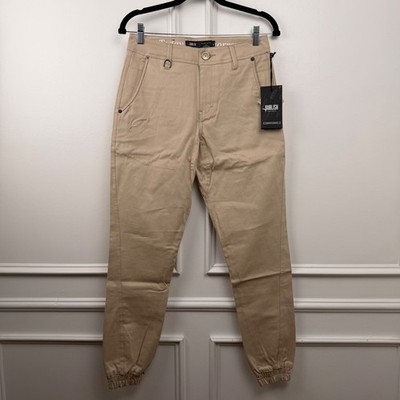 Publish Brand Legacy Jogger Pants Mens 28 Khaki Tan Twill Water Repellent NWT