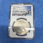 1922 Peace Silver Dollar $1 Coin - Moustache error , NGC MS 62 VAM-12A