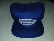 OLD VINTAGE ADVERTISING HAT TRUCKER PATCH K-BRAND FARMER WINTER HOEGEMEYER