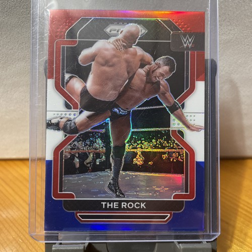 2022 Panini Prizm WWE - The Rock #191 Red White & Blue Prizm
