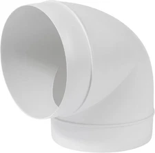 90 Degree Vent Extender PVC Pipe Vent Duct Connector 5 Inch Pipe Joiner 