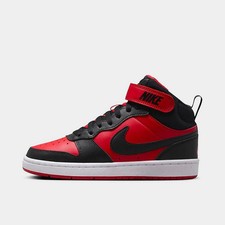 Big Kid's Nike Court Borough Mid 2 GS Uni Red/Black-White CD7782 602