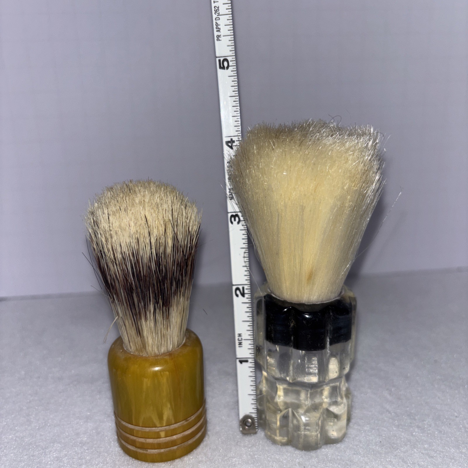 Pair Lot of 2 Shaving Brushes. Ever-ready & Rubberset Vintage