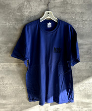 Vintage 2000s Gildan Mo's Smokehouse BBQ Barbecue Blue Cotton Tshirt Size XL