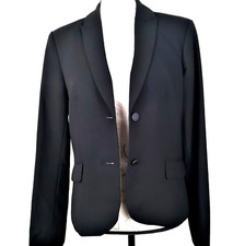 Calvin Klein Black Blazer Women's Size 8 Button Close Lined Career Classic New