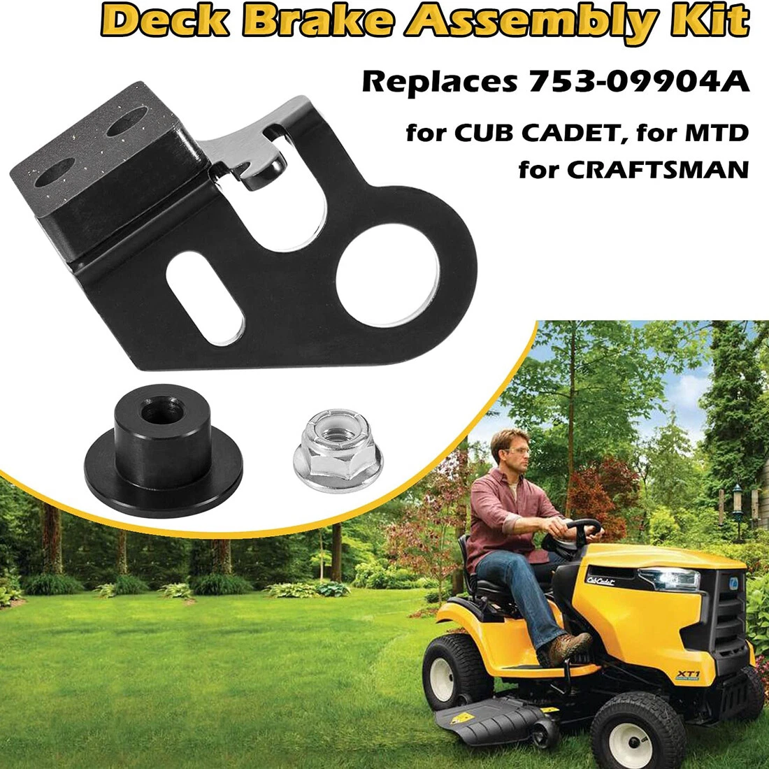 for Cub Cadet Craftsman MTD 753 09904A LH Mower Deck Brake Bracket
