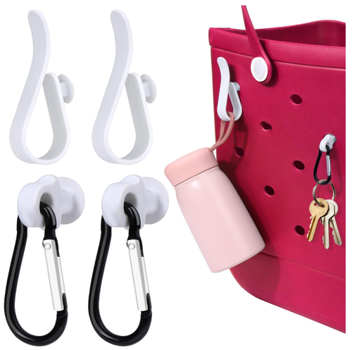 AIERSA Hooks for Bogg Bags, Key Holder, Carabiner, Tassel, Cup Holder Attachment - Picture 2 of 9