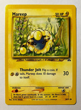 Mareep 58/75 Neo Discovery Pokemon Card NM Vintage