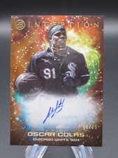 2022 Bowman Inception Primordial Prospects Auto #ppaoc Oscar Colas Orange /25