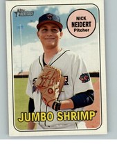 2018 Topps Heritage Minor League 142 Nick Neidert - Jacksonville Jumbo Shrimp
