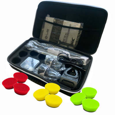 Liquid Elements A1000 V4 Akku Poliermaschine Mini + 9 PadBoy Advanced Polierpads