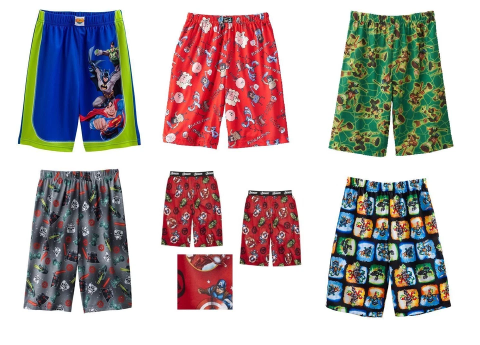 NUEVO CON ETIQUETAS ☀SUPERMAN BATMAN☀ Pijama Pantalones Cortos de Salón Talla 6/7 Nuevo LIGA DE LA JUSTICIA Niños Foto 2 de 2