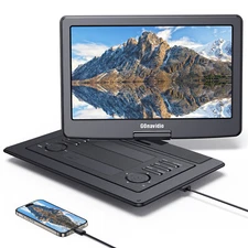 19" Portable DVD Player 6 Hour Battery w/16" Large Screen USB HDMI 1080P AV OUT