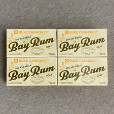Duke Cannon Supply Co. Big Brick of Bay Rum Soap 10 oz Cedarwood (Lot of 4)