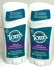 2 Tom's of Maine Complete 24 hr Long Lasting Protection WILD Lavender Deodorant