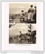 PICNIC NEAR MOUNT FUJIYAMA, JAPAN, BOOK ILLUSTRATION (PRINT), 1922