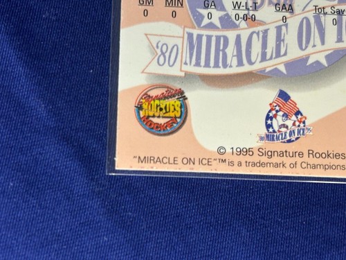 #15 Steve Janaszak signiert 1995 Signature Rookies Miracle on Ice 1980 Goldmedaille - Bild 10 von 11