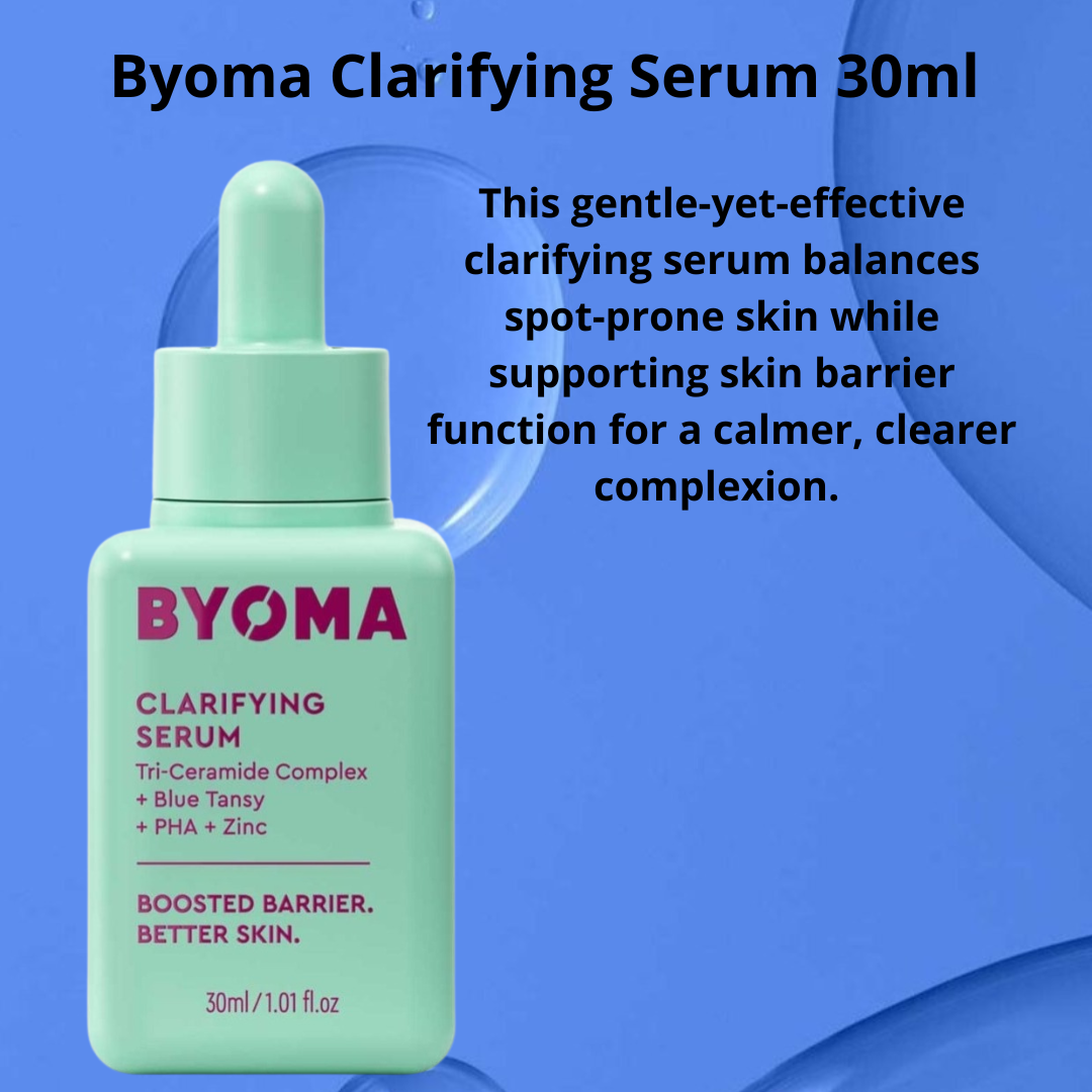 Byoma Hydrating Serum, Brightening Serum, Clarifying Serum 30ml Each