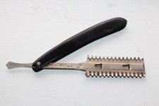 Antique Straight Razor Durham Duplex Black Handle