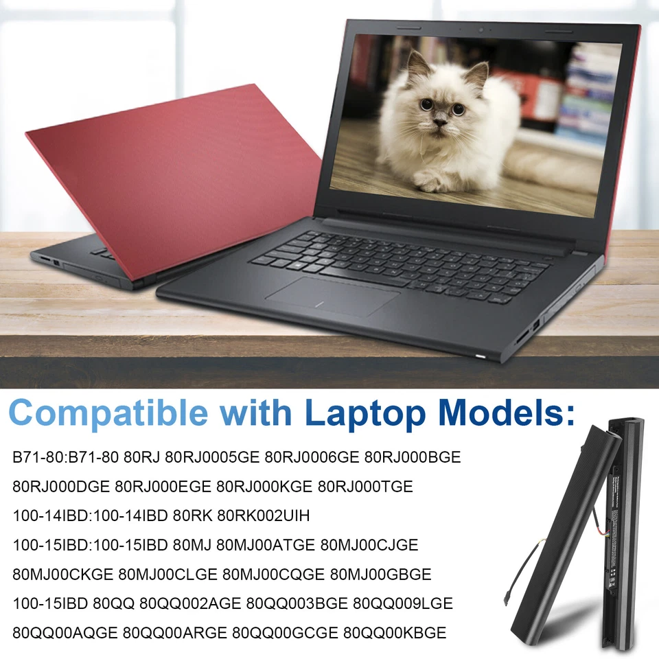 Batería para Lenovo Ideapad 100-15IBD 110-15ISK 100-14IBD L15S4A01 L15L4A01 33Wh Foto 4 de 4