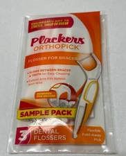 Plackers Orthopick Flosser Refill Pack 3/Package 30Pk/Box